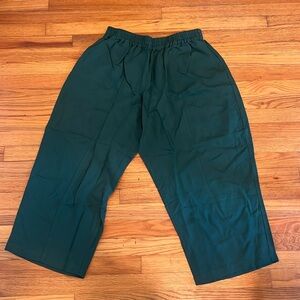 Tradlands 1X Paloma Linen Pants Emerald NWOT